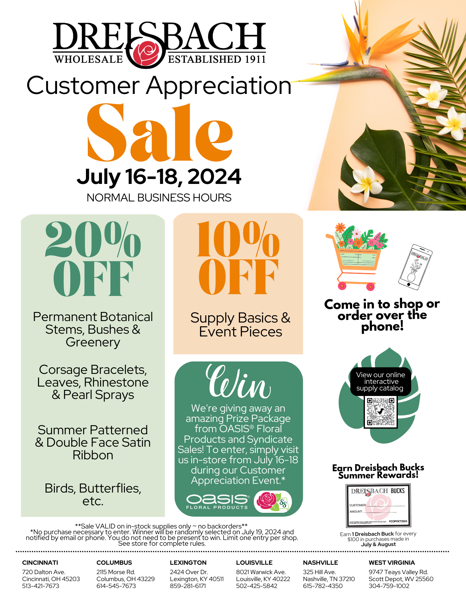 Customer Appreciation Savings Event