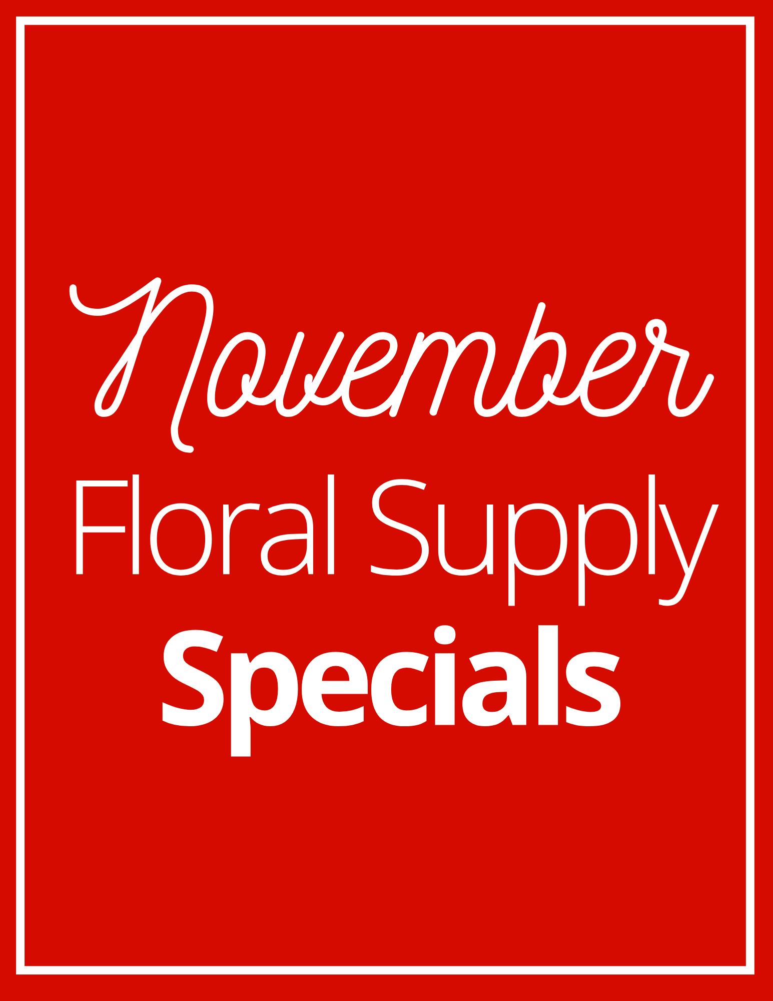 November Supply Specials