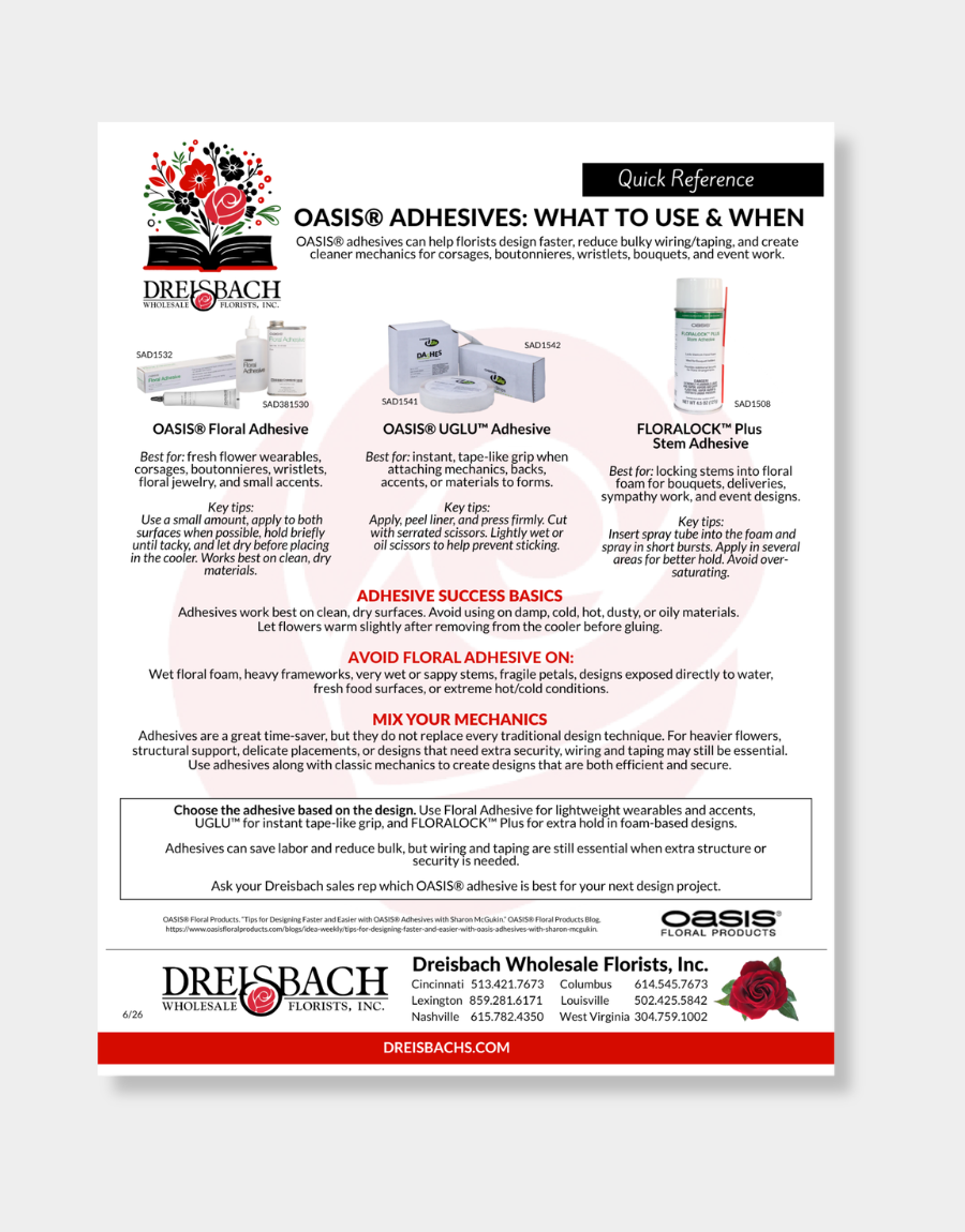 OASIS® Adhesives Guide for Florists