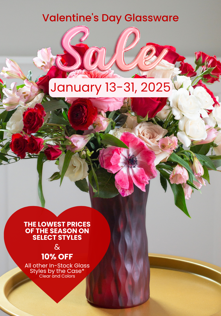 Valentine's Day Glassware Sale